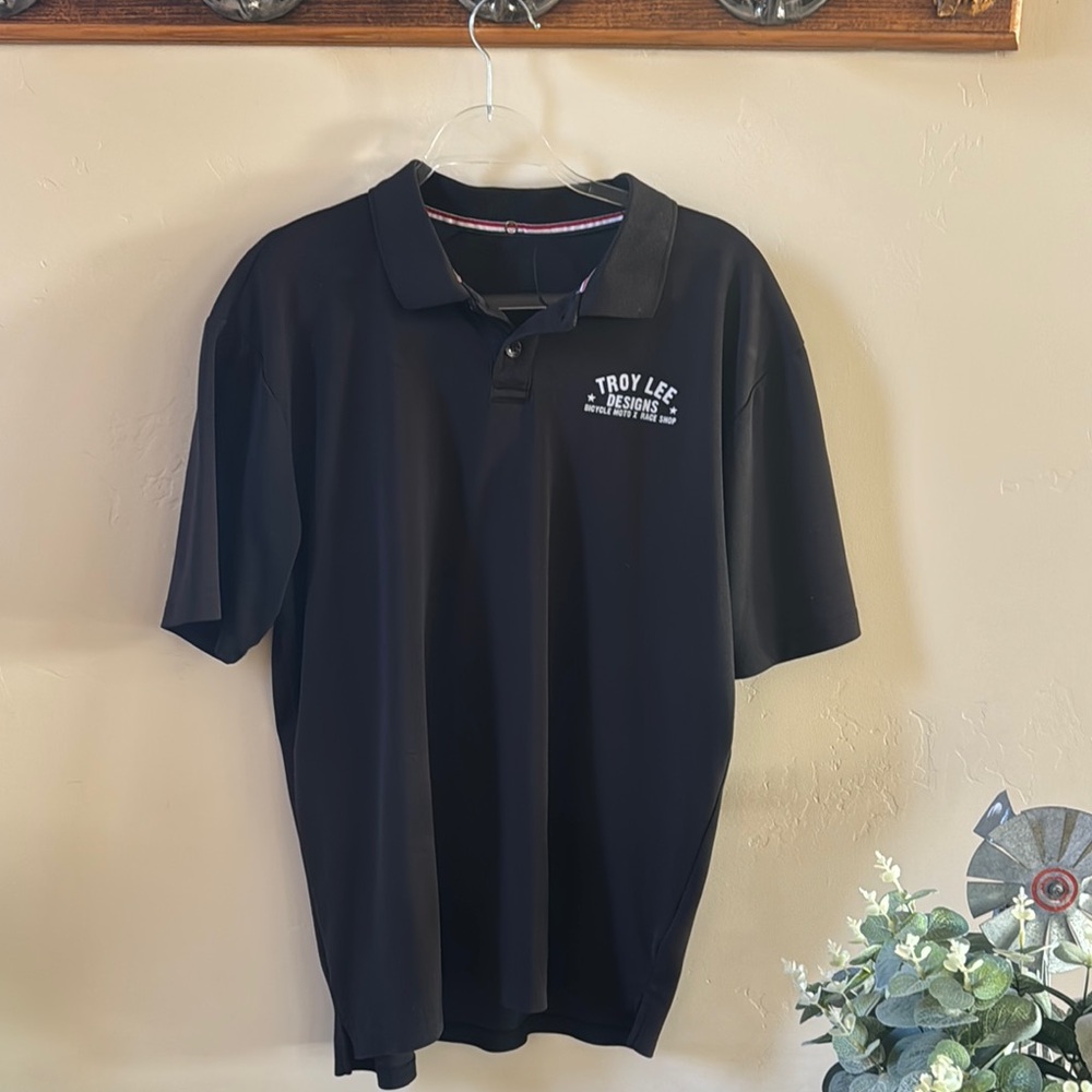 Troy Lee Designs Black Polo Shirt for Men